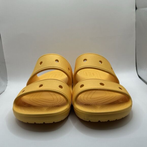 Crocs Classic Two Strap Slide Sandals Orange Sorbet Men 9 Women 11 main image 7